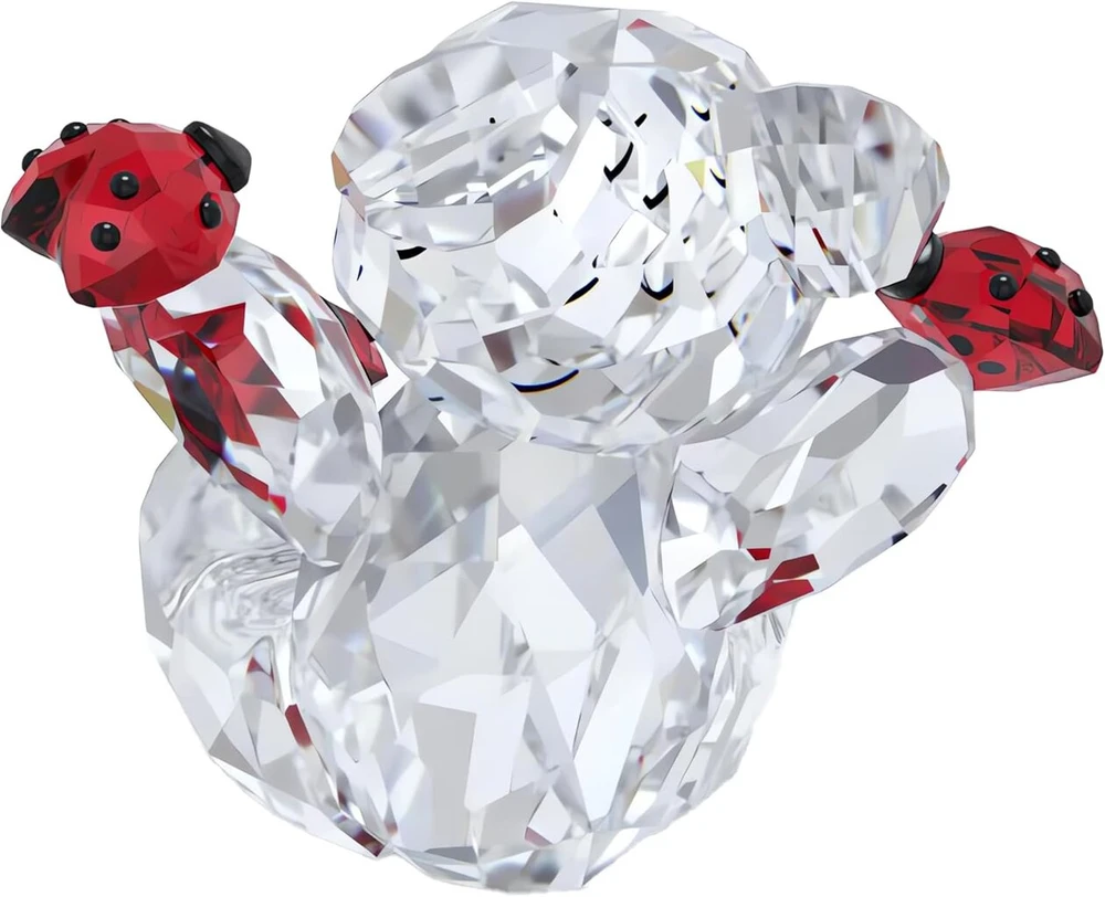Swarovski Kris Bear Good Luck Bear, detalizuotas meškiukas iš įvairiaspalvio spindinčio krištolo