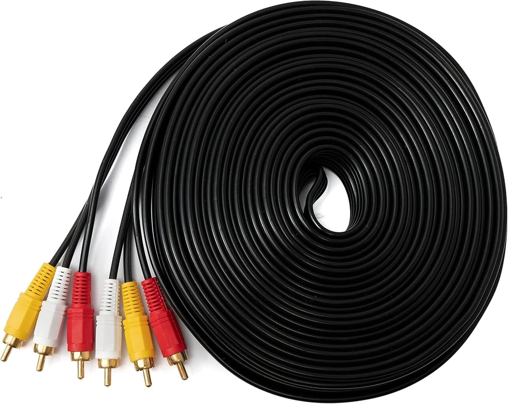 System-s Rca 3 Rca Kabelis 15m Vyriškas-vyriškas Stereo Av