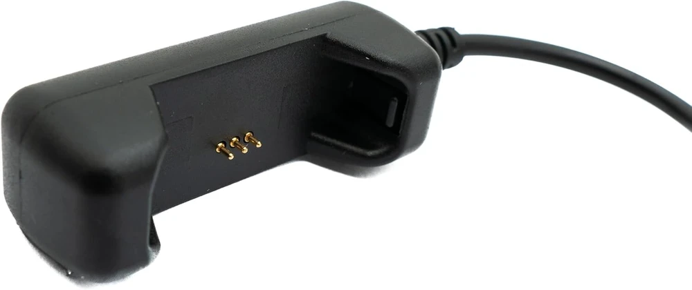 System-s usb 2.0 kabelis 10 cm įkrovimo kabelis, skirtas fitbit flex 2 išmaniajam laikrodžiui, juodas