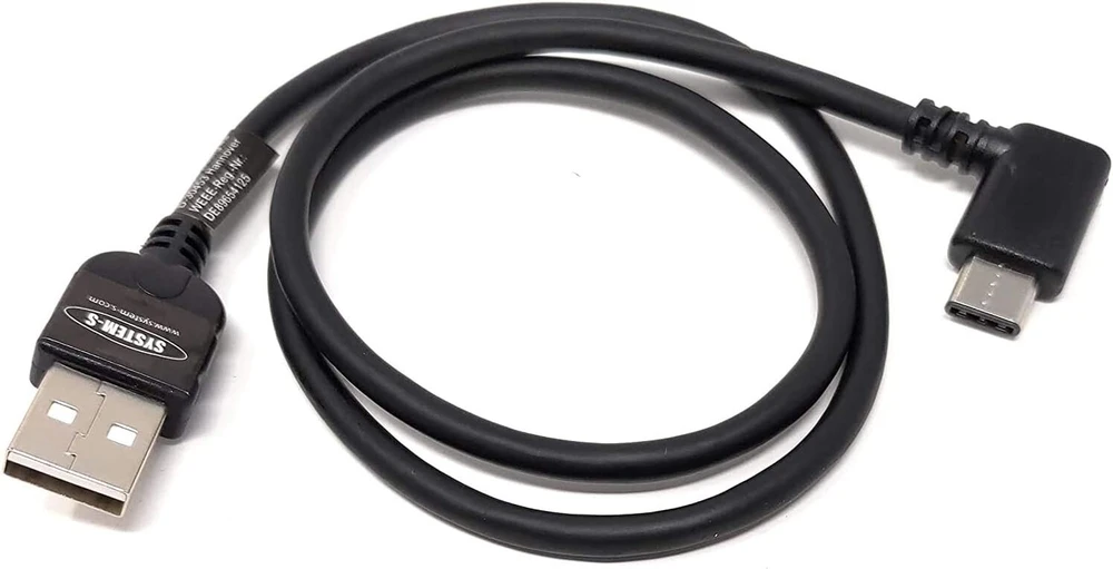 System-s Usb kabelis 3.1 Type C kampinis 30 cm