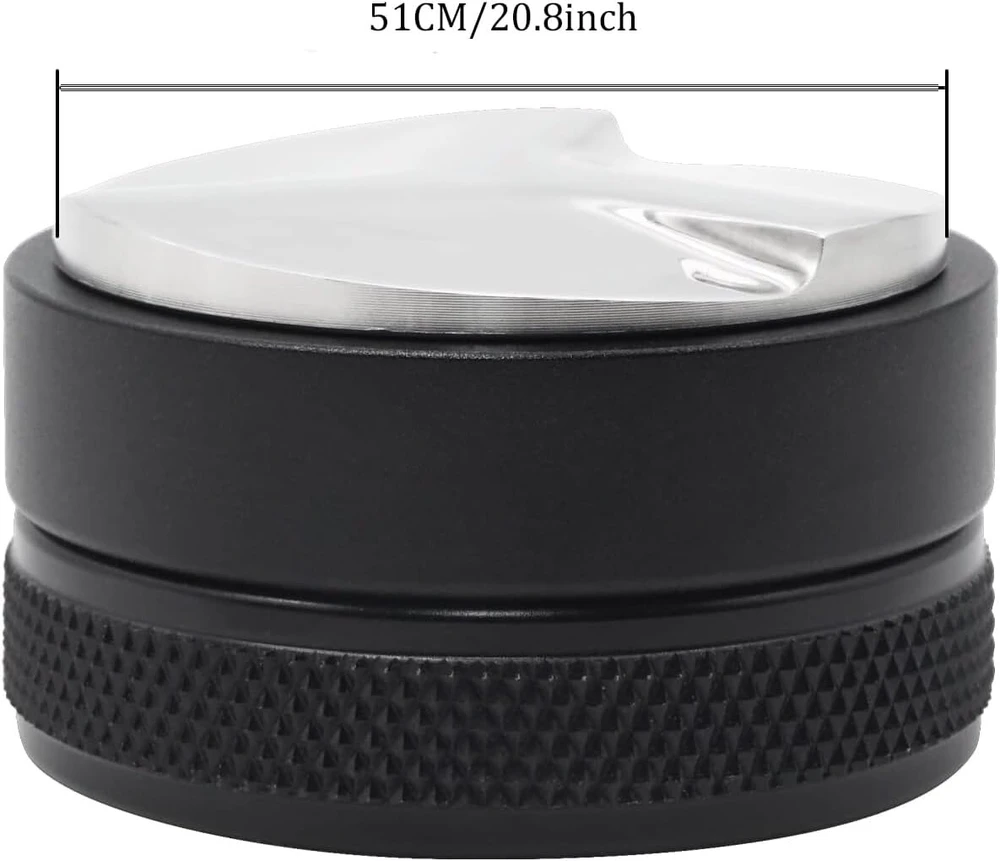 Szkkqkj skirstytuvas 51 mm, filtro laikiklio priedai, skirstytuvas, 304 nerūdijančio plieno lygintuvas 51 mm, įrankis maltos kavos išlyginimui