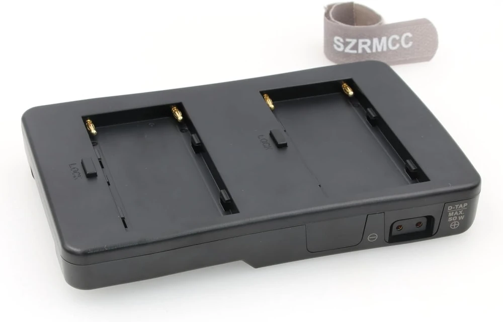 Szrmcc dviguba np-f970 np-f serijos baterija į v-mount lock maitinimo šaltinio konverterio plokštę, skirtą arri sony kameros tilta rinkinio monitoriams