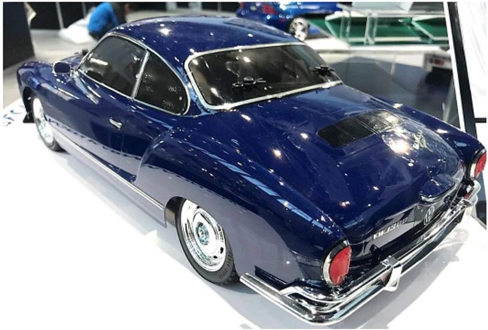 Tamiya 58677 volkswagen 1:10 vw karmann ghia (m-06l), nuotoliniu būdu valdomas automobilis, rc transporto priemonė, modelių konstravimas, surinkimo rinkinys, hobis, amatai, mėlyna
