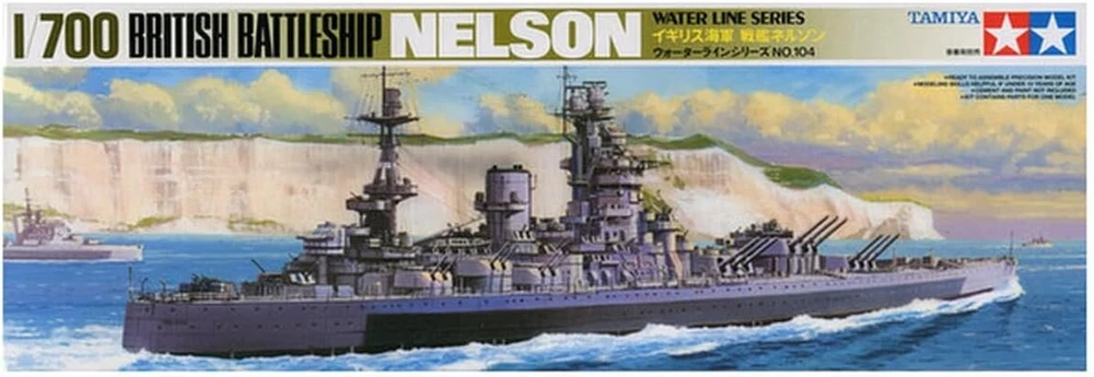 Tamiya 77504 Modelis: "nelson" Battleship (1:700)