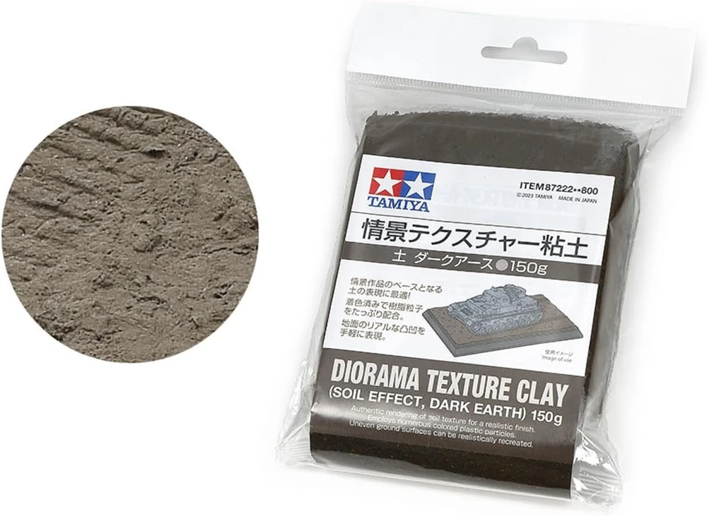 Tamiya 87222 molio dirvožemis Dkl 150 g dio. modelių kūrimas, dioramos, modelių gamybos priedai, plastikinių modelių gamyba, priedai modelių gamybai