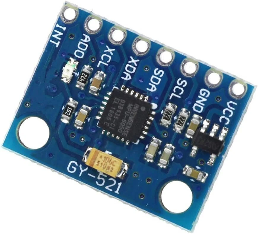 Tecnoiot Gy-521 6dof Mpu-6050 3 ašių akselerometras ir perjungimo modulis, 2 vnt.