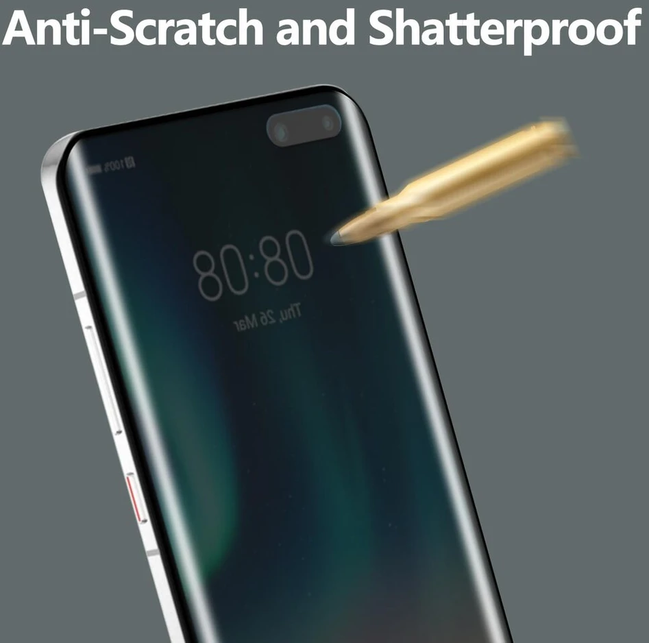 Teenrpov Ekrano apsauga, skirta Huawei P40 Pro, privati grūdinto stiklo [1 vnt. pakuotė], privati apsauga nuo šnipinėjimo, lengvai montuojama, ekrano apsauga, grūdinto stiklo plėvelė, skirta Huawei P40 Pro