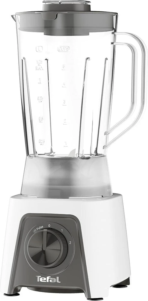 Tefal Bl2c01 Blendeo trintuvas | 450 W variklis | 1,5 litro talpa | 2 greičiai + pulso funkcija | Duraforce ašmenys | Siurbtukai patikimam stovėjimui | Balta/pilka