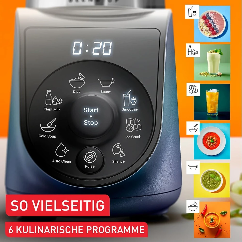 Tefal Blend Up Bl19h4f0 mini trintuvas, 8 automatinės programos, pulso funkcija, nuimami Powelix ašmenys, įeina 2 buteliukai pasiėmimui (400 + 700 ml), tylusis režimas, kompaktiškas dizainas, 1000 W, mėlynas