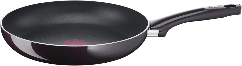 Tefal D52202 Resist Intense keptuvė 20 cm, neprideganti danga, atspari liepsnai, termo signalas, gili forma, lengvai valoma, saugi, bordo raudona