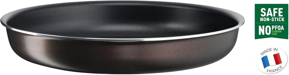 Tefal Ingenio Easy Plus L1509202 keptuvių rinkinys, 24/28 cm, nuimama rankena, sudedamos viena į kitą, neprideganti danga, tinka visoms viryklėms, išskyrus indukcines