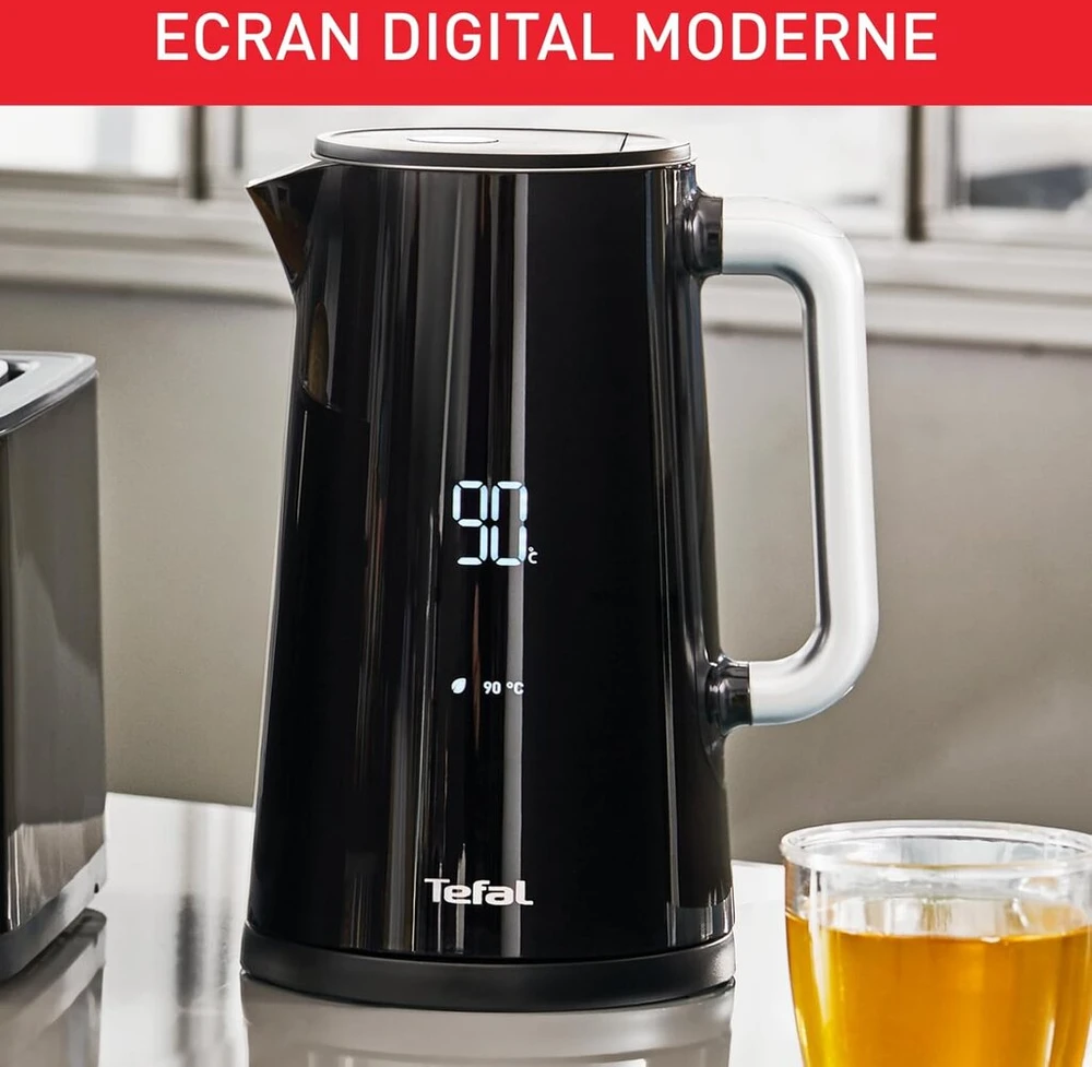 Tefal Smart & Light Tt640810 skaitmeninis skrudintuvas su termostatu, 7 padėtys, juodas