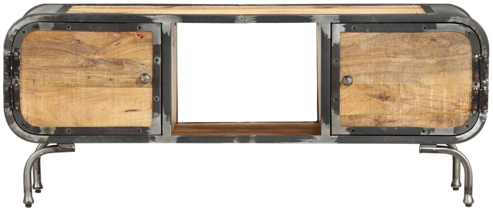 TV staliukas Televizoriaus spintelė, 110x30x42cm, mango medienos masyvas