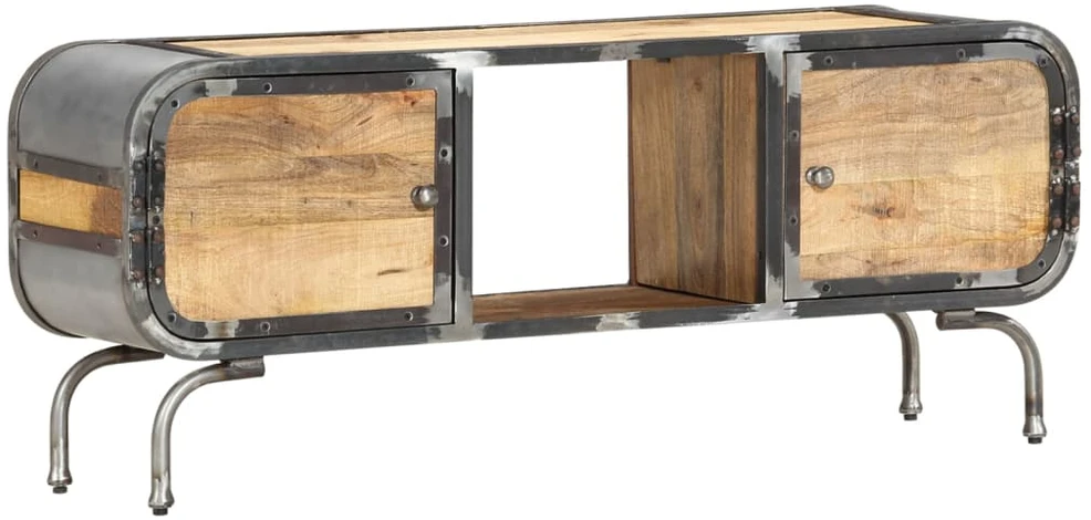TV staliukas Televizoriaus spintelė, 110x30x42cm, mango medienos masyvas