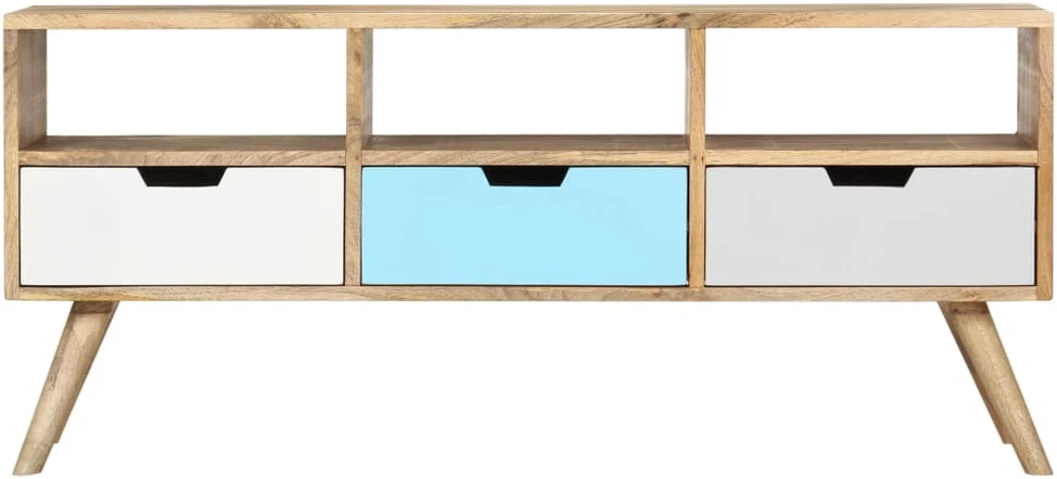 TV staliukas Televizoriaus spintelė, 110x35x48cm, mango medienos masyvas