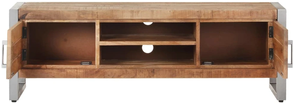 TV staliukas Televizoriaus spintelė, 120x30x40cm, neapdorota mango mediena