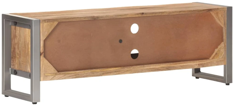 TV staliukas Televizoriaus spintelė, 120x30x40cm, neapdorota mango mediena