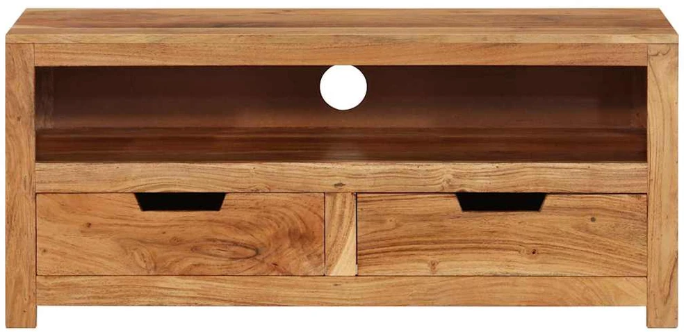 TV staliukas Televizoriaus spintelė, 88x35x40cm, akacijos medienos masyvas