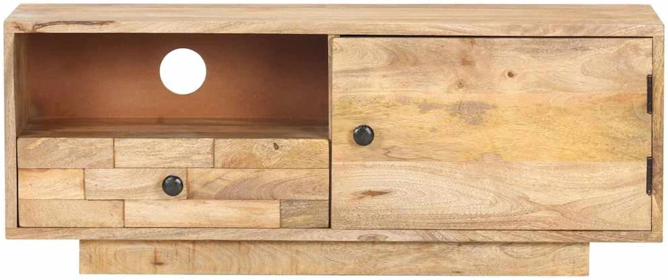 TV staliukas Televizoriaus spintelė, 90x30x35cm, mango medienos masyvas