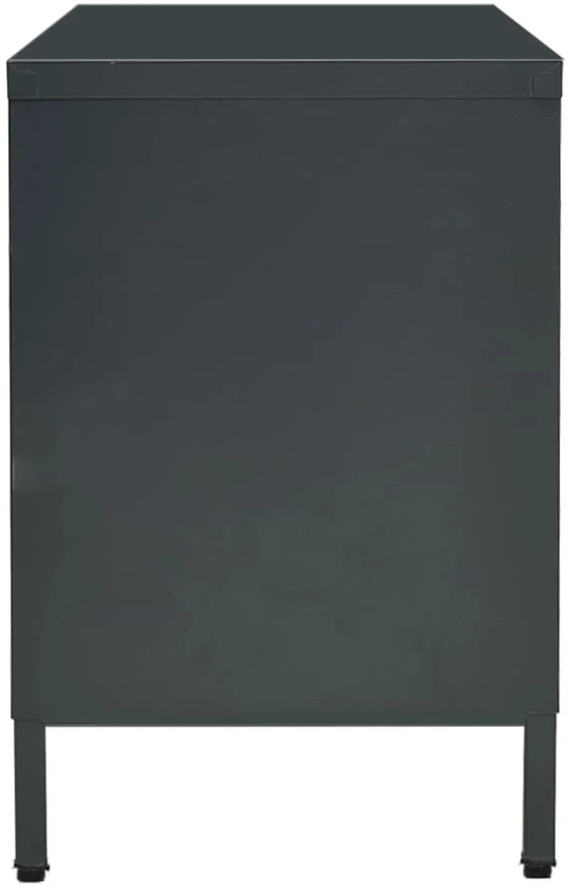 TV staliukas Televizoriaus spintelė, antracito, 105x35x52cm, plienas/stiklas