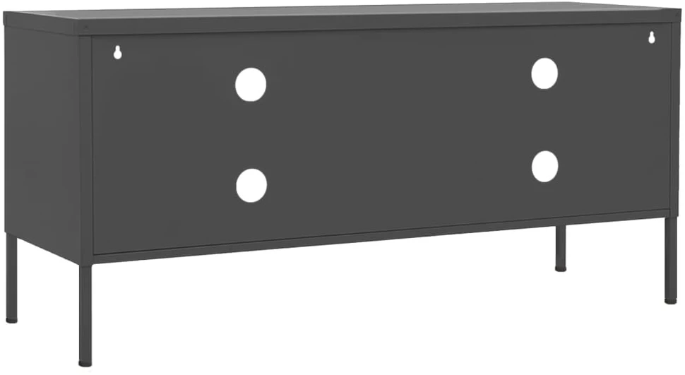 TV staliukas Televizoriaus spintelė, antracito spalvos, 105x35x50cm, plienas