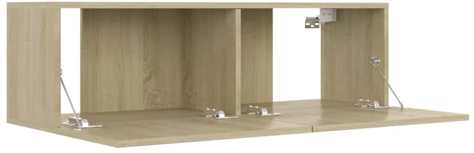TV staliukas Televizoriaus spintelė, ąžuolo, 100x30x30cm, apdirbta mediena
