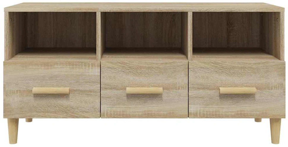 TV staliukas Televizoriaus spintelė, ąžuolo, 102x36x50cm, apdirbta mediena