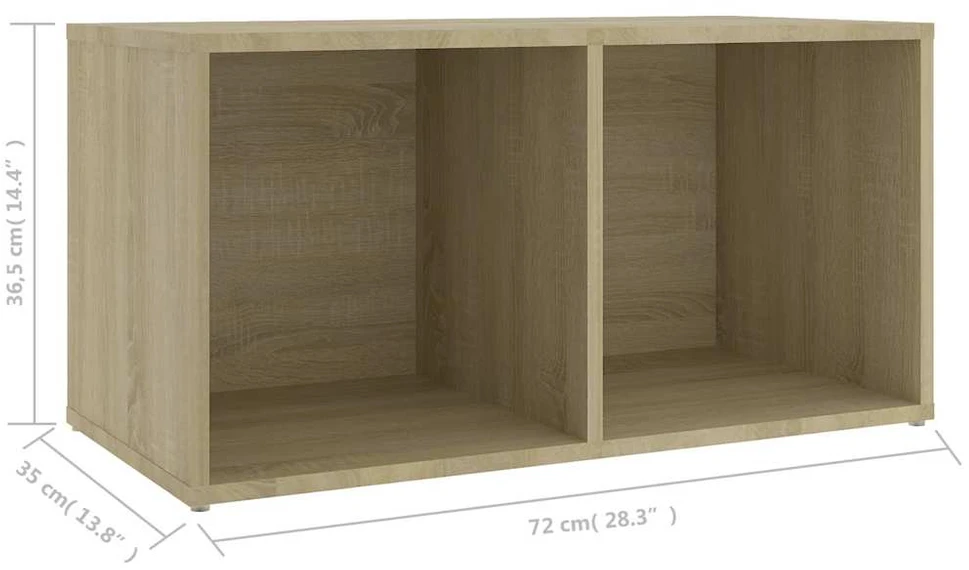 TV staliukas Televizoriaus spintelė, ąžuolo, 72x35x36,5cm, apdirbta mediena