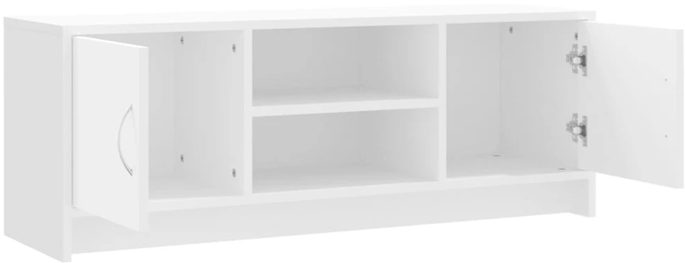TV staliukas Televizoriaus spintelė, balta, 102x30x37,5cm, apdirbta mediena