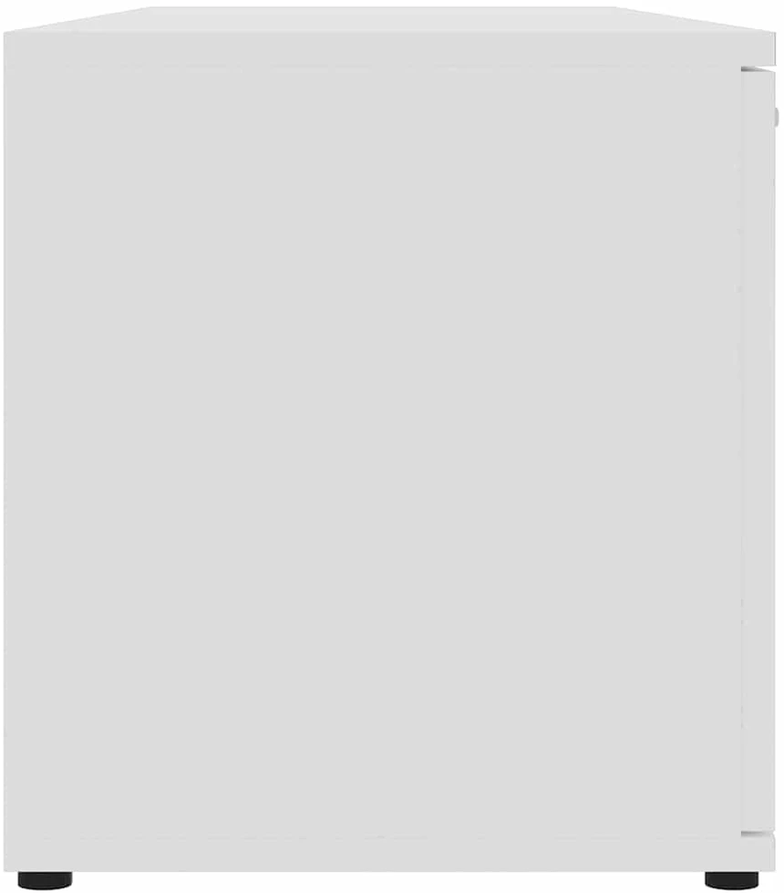 TV staliukas Televizoriaus spintelė, balta, 120x34x37cm, apdirbta mediena