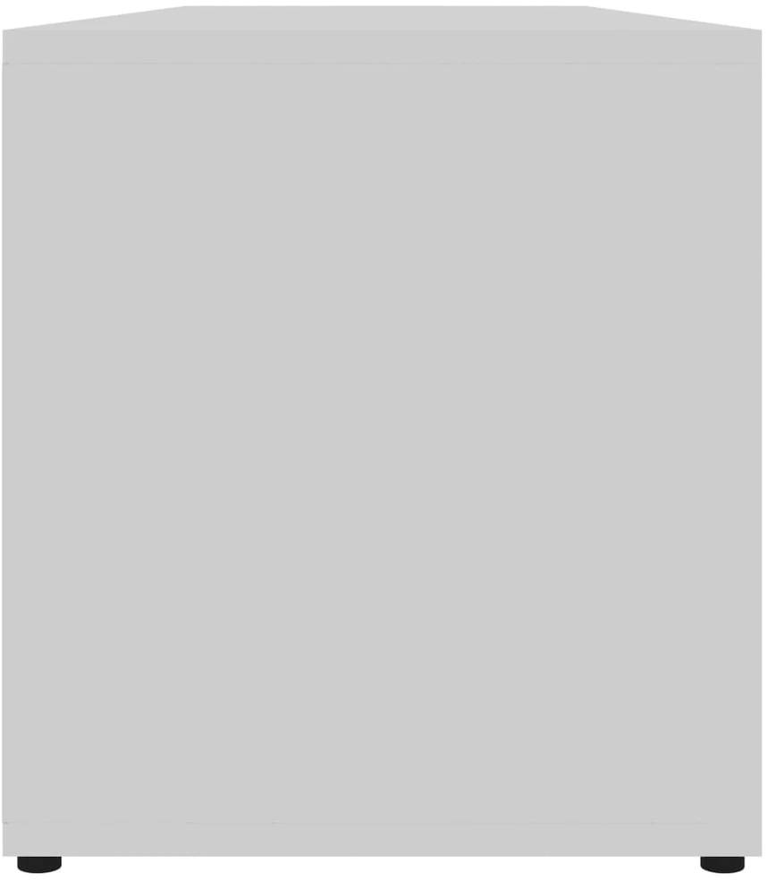 TV staliukas Televizoriaus spintelė, balta, 120x34x37cm, apdirbta mediena