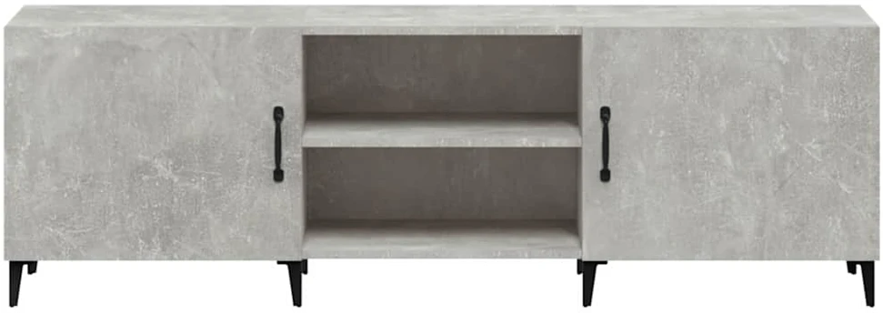 TV staliukas Televizoriaus spintelė, betono pilka, 150x30x50cm, mediena