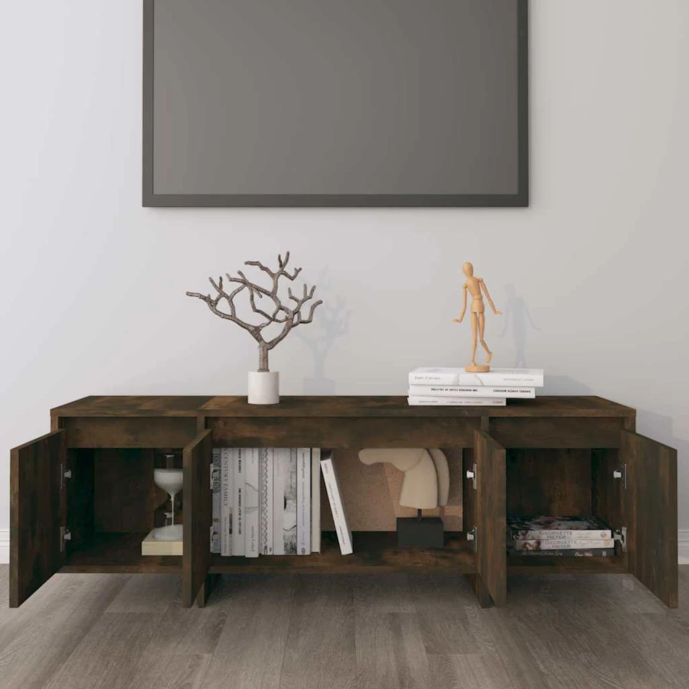 TV staliukas Televizoriaus spintelė, dūminio ąžuolo, 120x30x40,5cm, mediena