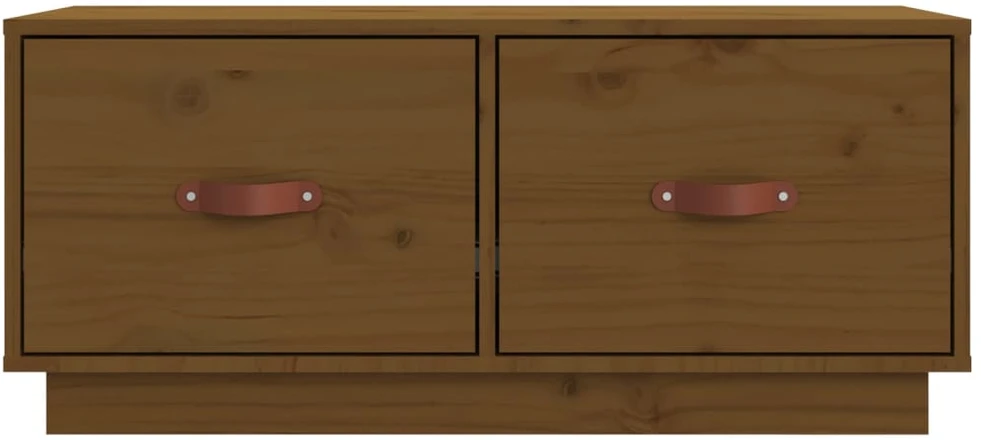 TV staliukas Televizoriaus spintelė, medaus ruda, 80x34x35cm, pušies masyvas