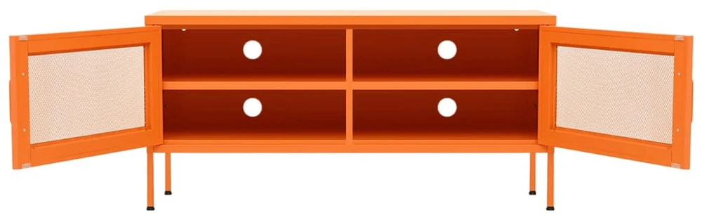 TV staliukas Televizoriaus spintelė, oranžinė, 105x35x50cm, plienas