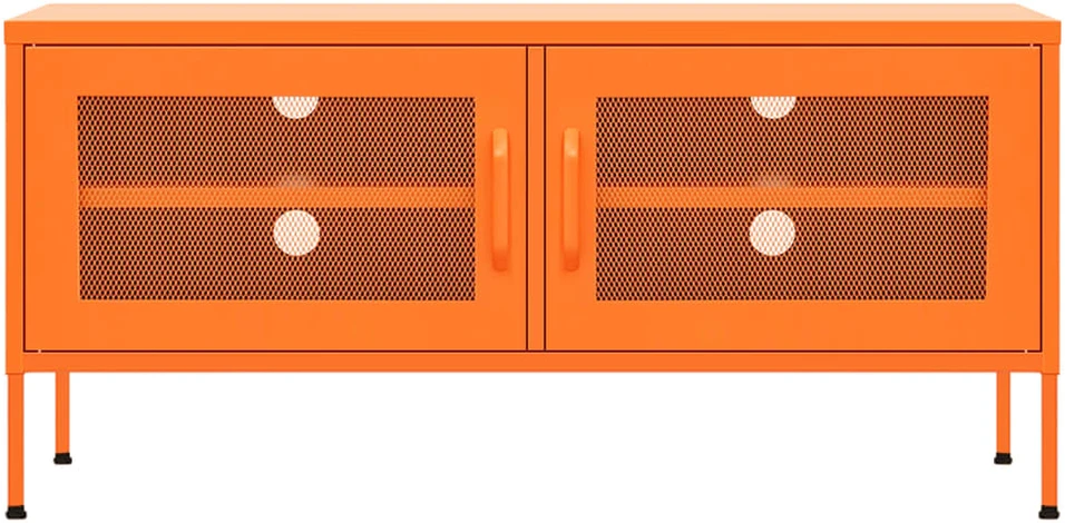 TV staliukas Televizoriaus spintelė, oranžinė, 105x35x50cm, plienas