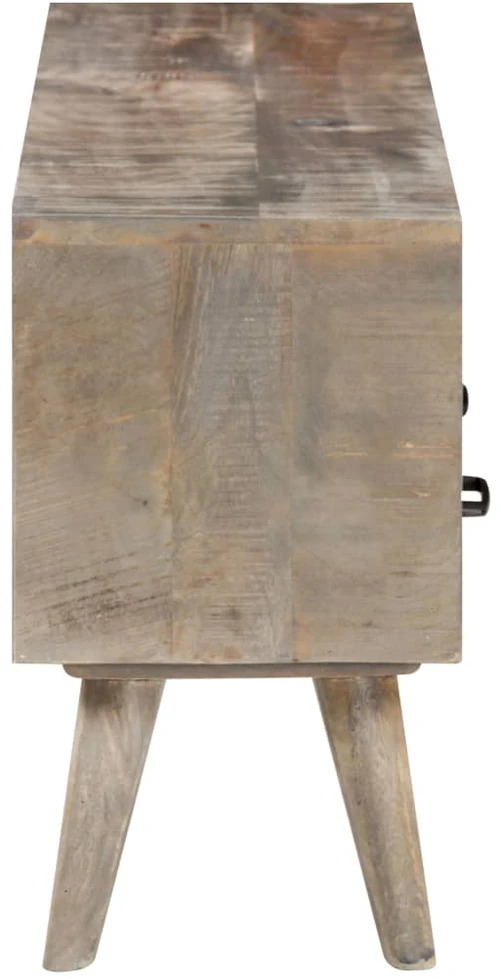 TV staliukas Televizoriaus spintelė, pilka, 130x35x51cm, mango masyvas