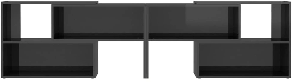 TV staliukas Televizoriaus spintelė, pilka, 149x30x52cm, apdirbta mediena