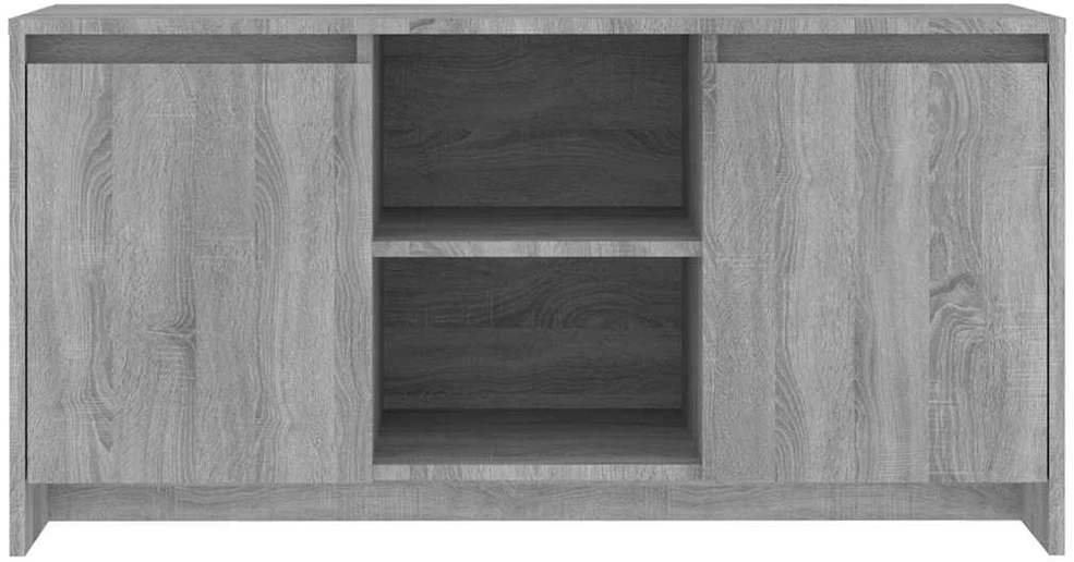 TV staliukas Televizoriaus spintelė, pilka ąžuolo, 102x37,5x52,5cm, mediena