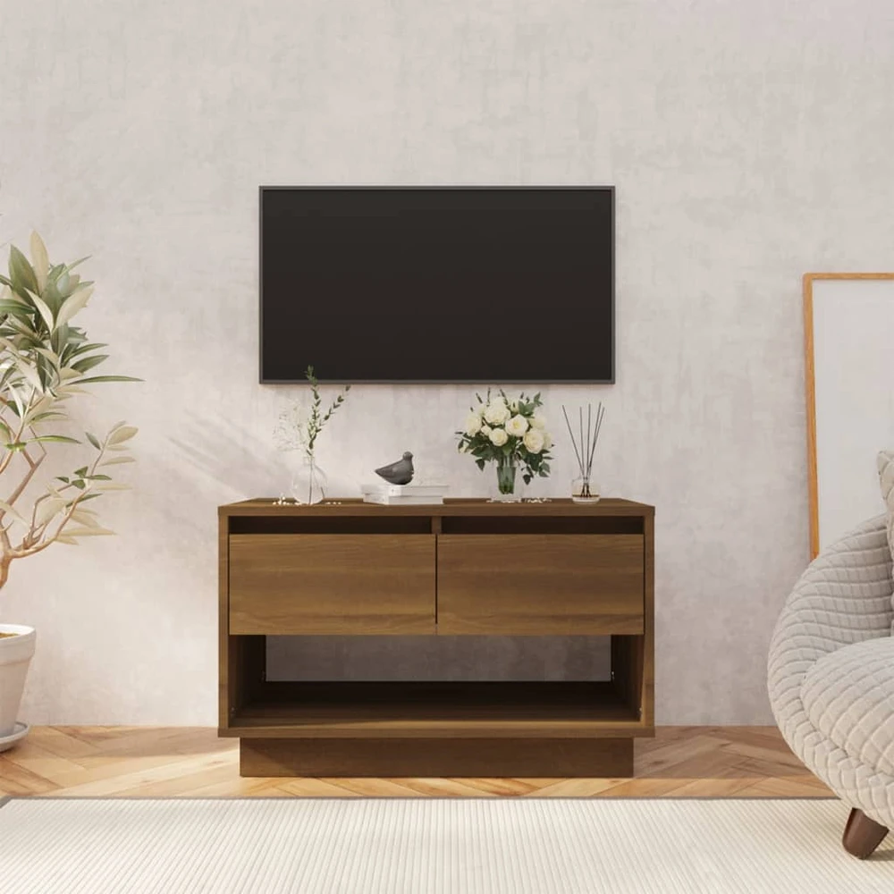 TV staliukas Televizoriaus spintelė, ruda ąžuolo, 70x41x44cm, mediena