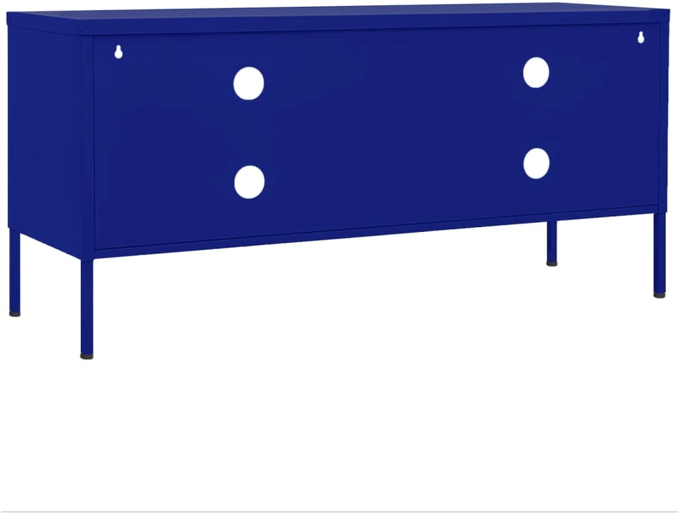 TV staliukas Televizoriaus spintelė, tamsiai mėlyna, 105x35x50cm, plienas