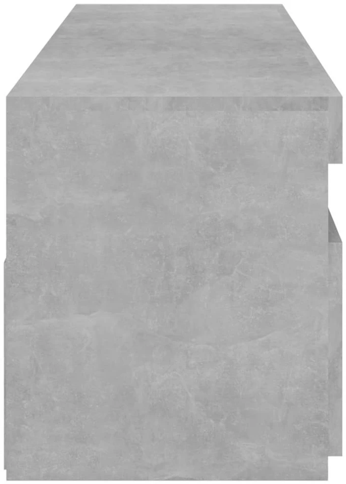 TV staliukas Televizoriaus spintelės su LED, 2vnt., betono, 75x35x40cm