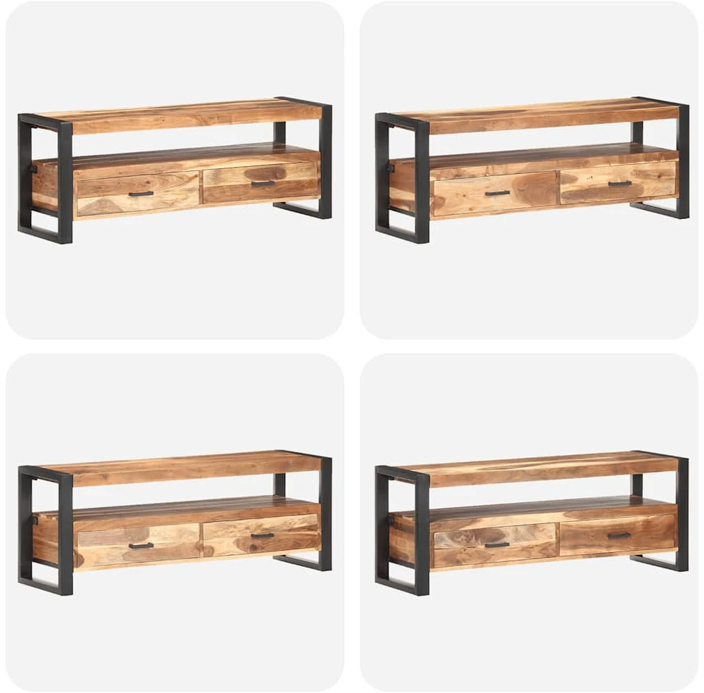 TV staliukas Televizoriaus staliukas, 120x35x45cm, mediena su medaus apdaila
