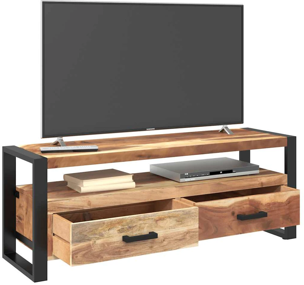 TV staliukas Televizoriaus staliukas, 120x35x45cm, mediena su medaus apdaila