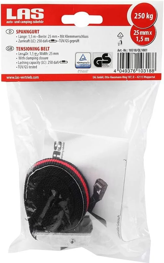 Tempimo diržai su spaustuku 1.5m x 2.5cm (2 vnt.)