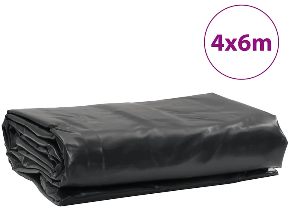 Tentas, antracito spalvos, 4x6m, 650g/m²