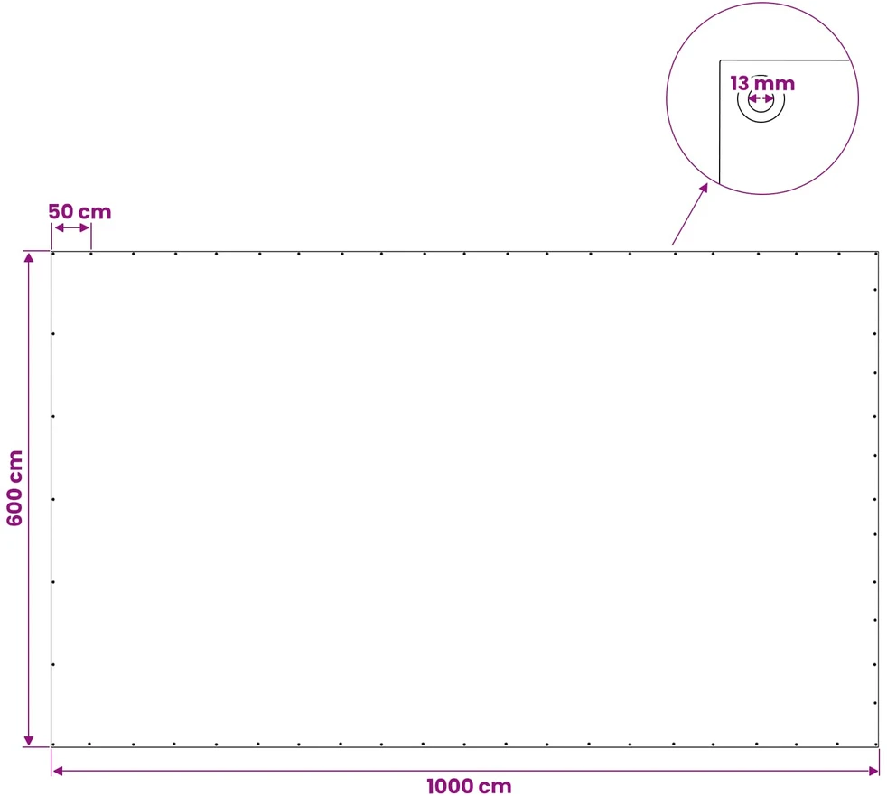 Tentas, žalios spalvos, 6x10m, 180g/m², HDPE