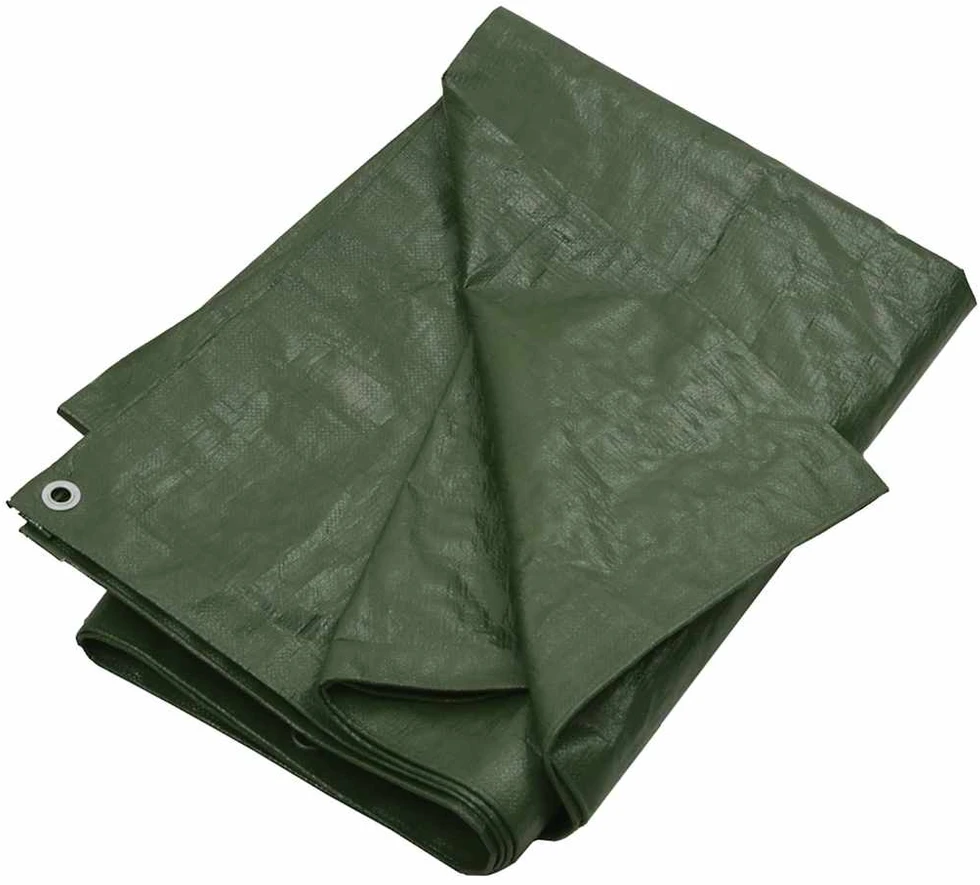 Tentas, žalios spalvos, 6x10m, 180g/m², HDPE