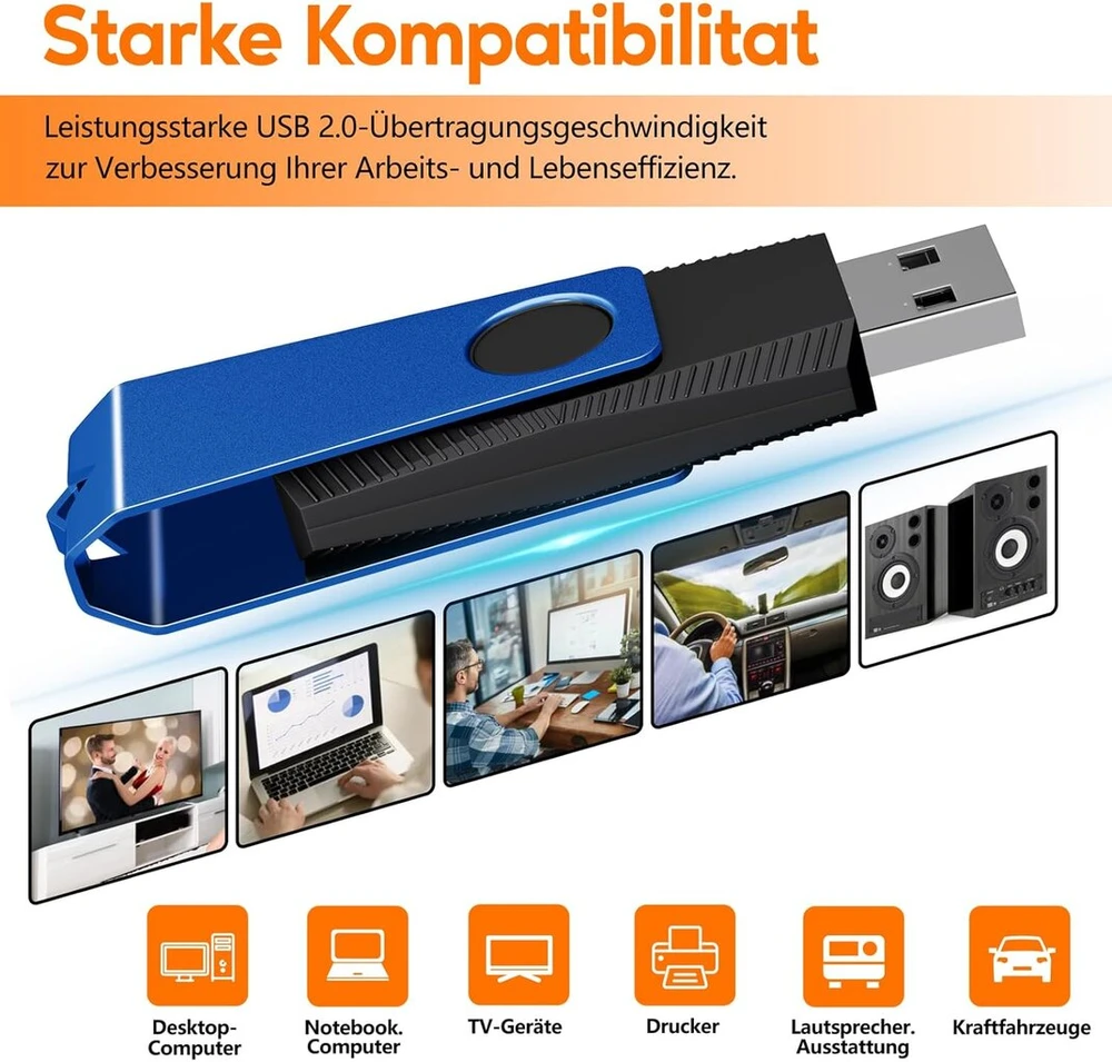 Tewene 16 Gb Usb 3.0 atmintinės, 10 vnt. spalvotos