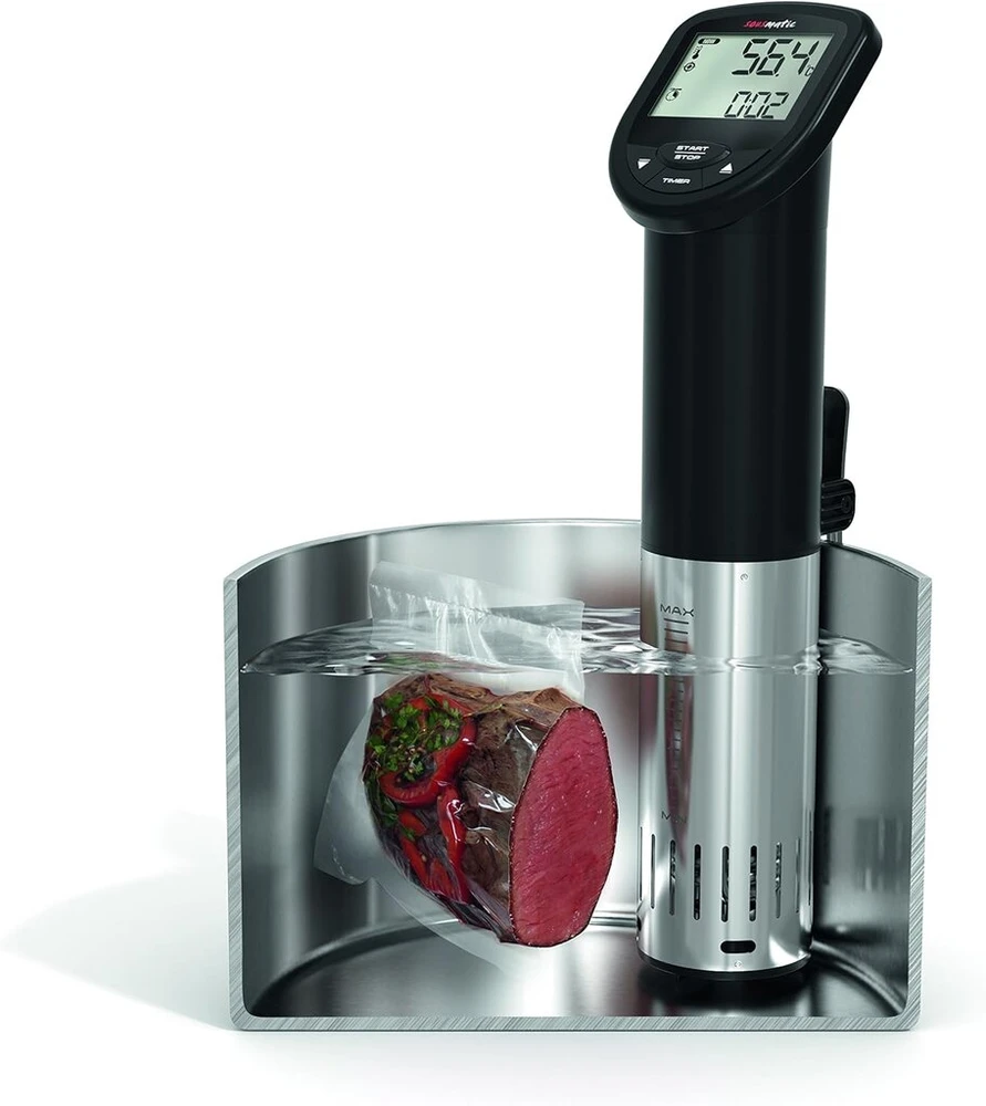 Tfa Niedrig-temperatur-garer Sousmatic - Sous-vide-stick Nerūdijantis plienas, juodas